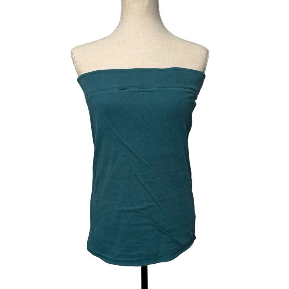 American Eagle Outfitters Strapless Reversible Tube Top Blue Teal Green size L - Picture 6 of 11
